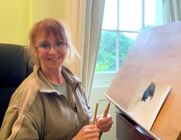Maria Davies Bligh, Artist at the Easel